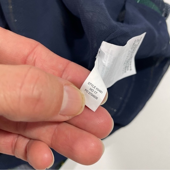 J Crew Tie Neck Halter Blouse Stewart Plaid  H3481 - Picture 4 of 8